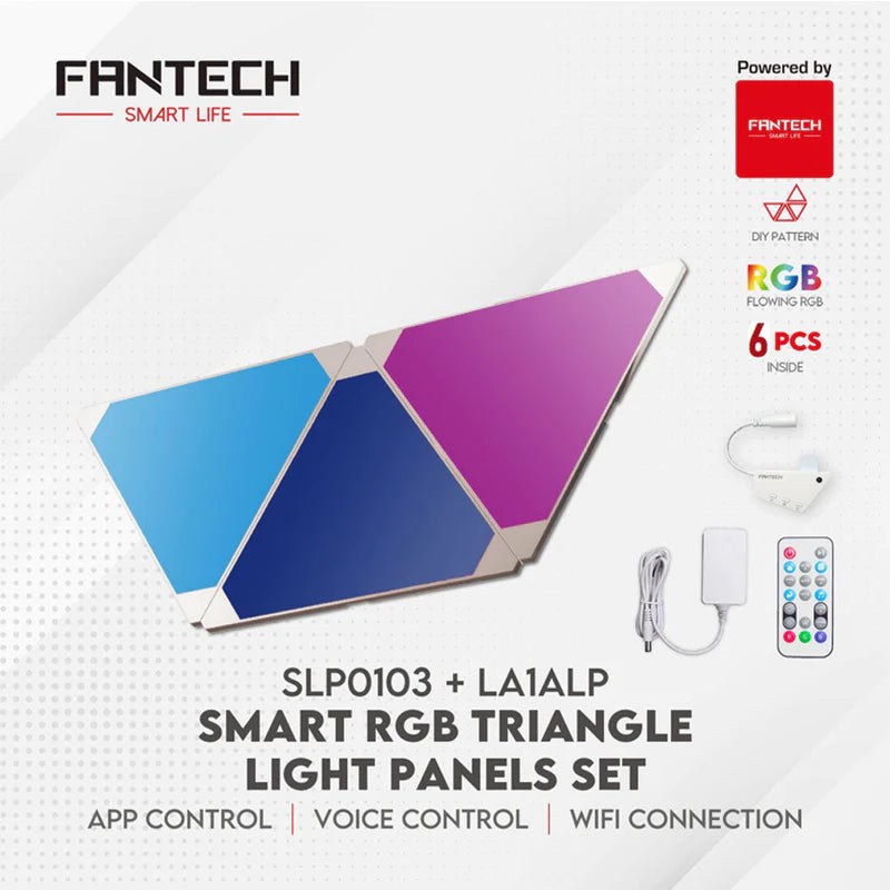 Fantech Smart RGB Triangle Light Panels Set SLP0103 + LA1ALP 6 Pcs – Gamers  Cash