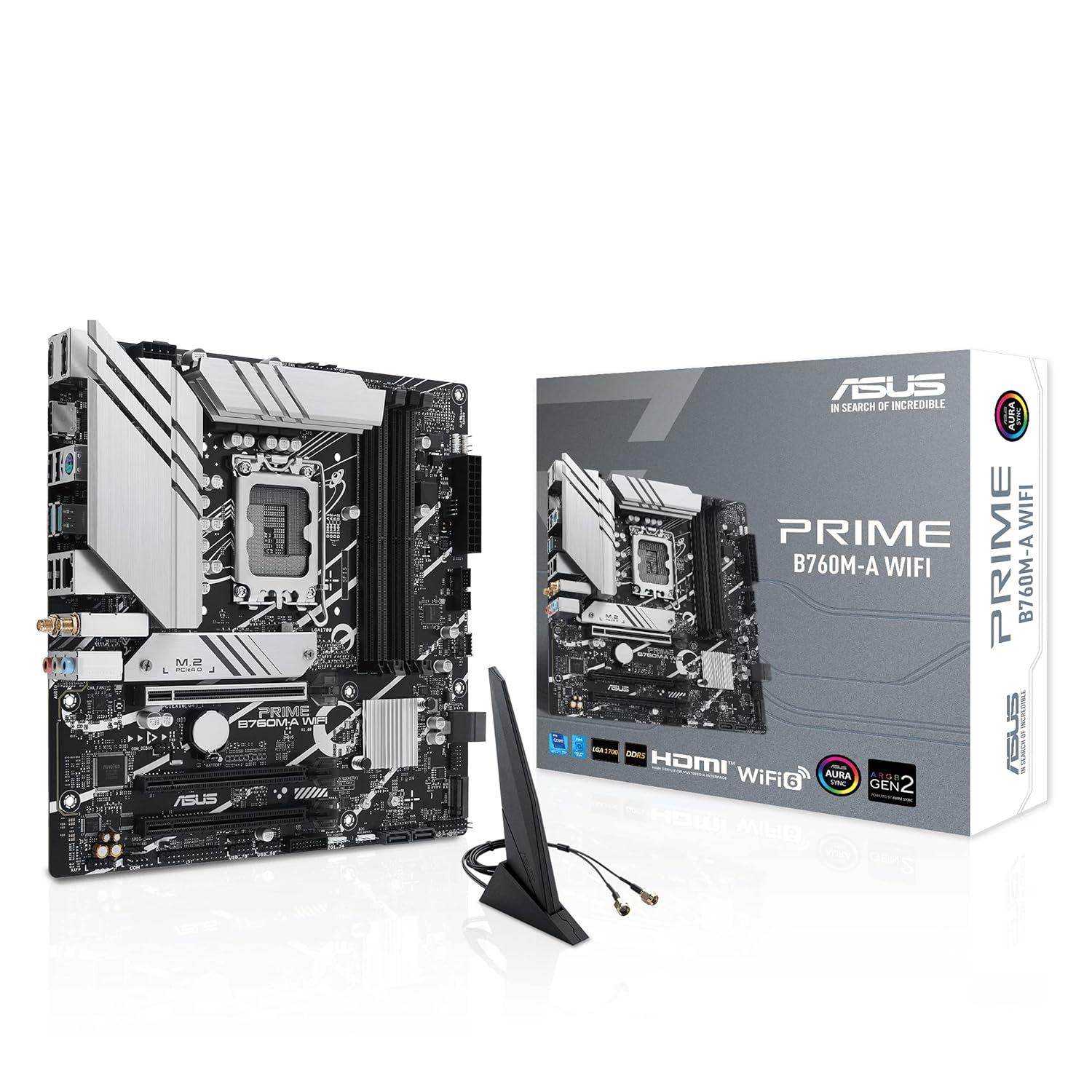 ASUS PRIME B760M-A WIFI DDR5 LGA 1700 mATX Motherboard