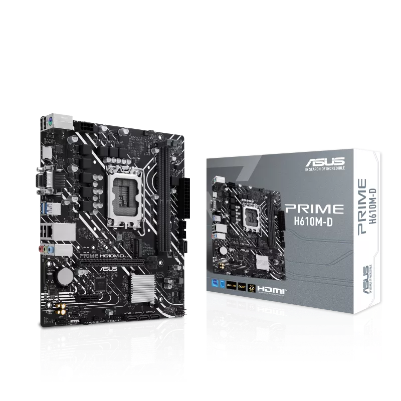ASUS PRIME H610M-D DDR5 LGA1700 micro-ATX Motherboard