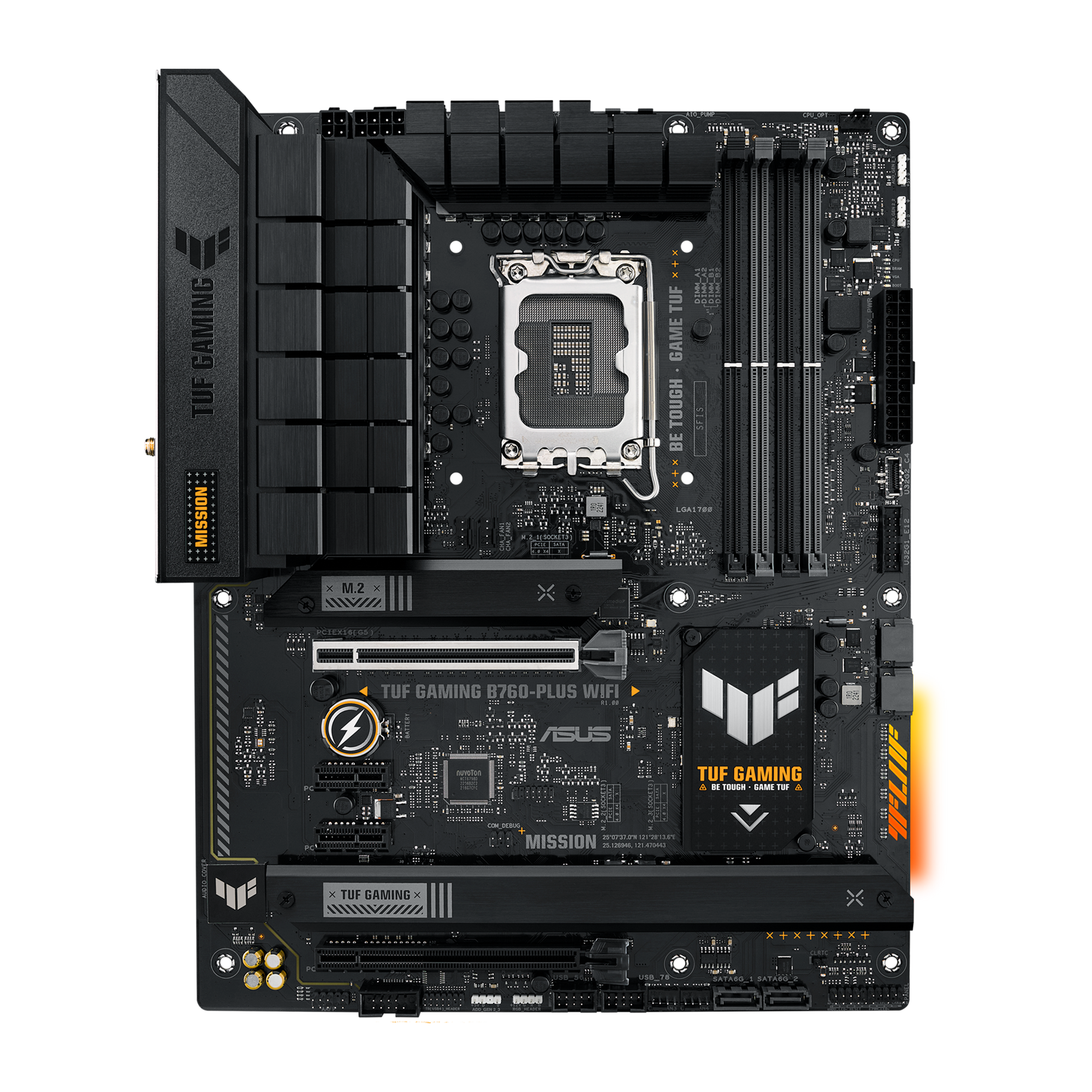 ASUS TUF GAMING B760-PLUS WIFI DDR5 (13th and 12th Gen) LGA 1700 ATX Motherboard