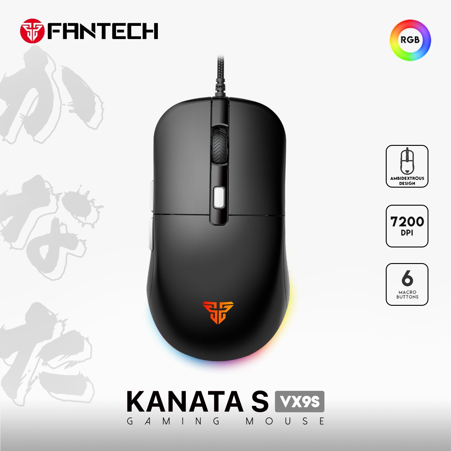 Fantech Kanata VX9S Gaming Mouse New Arrivals 13 JOD