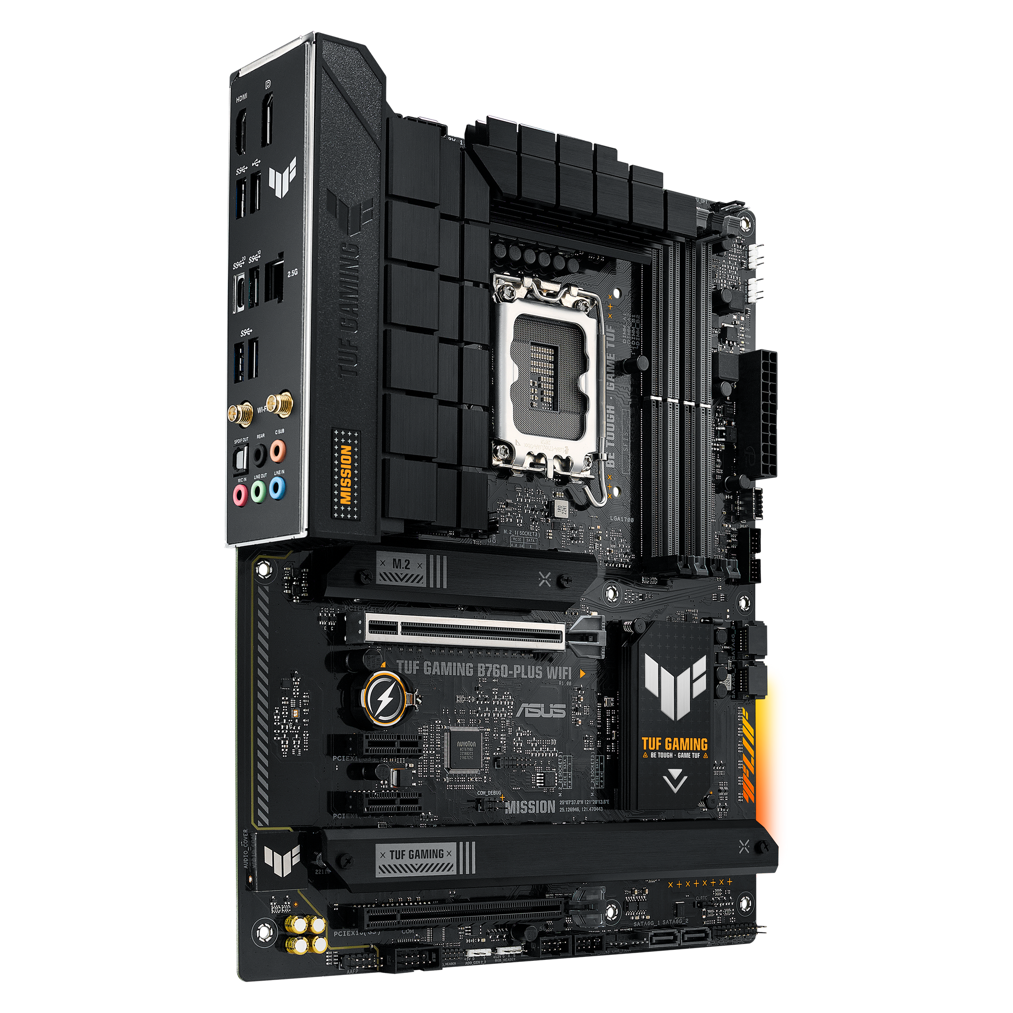 ASUS TUF GAMING B760-PLUS WIFI DDR5 (13th and 12th Gen) LGA 1700 ATX Motherboard