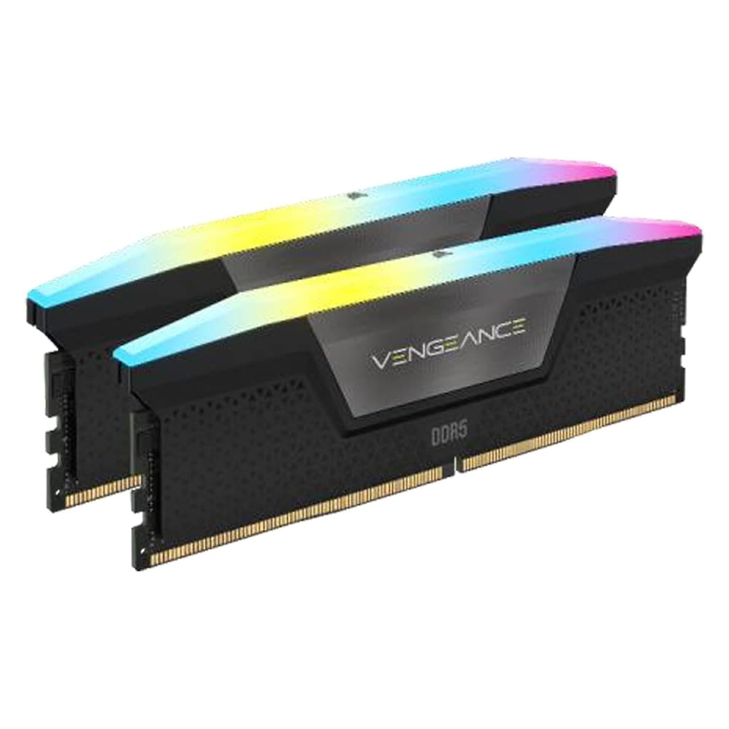 CORSAIR VENGEANCE RGB 32GB (2x16GB) DDR5 RAM 7000MT/s CL34 Memory Kit — Black