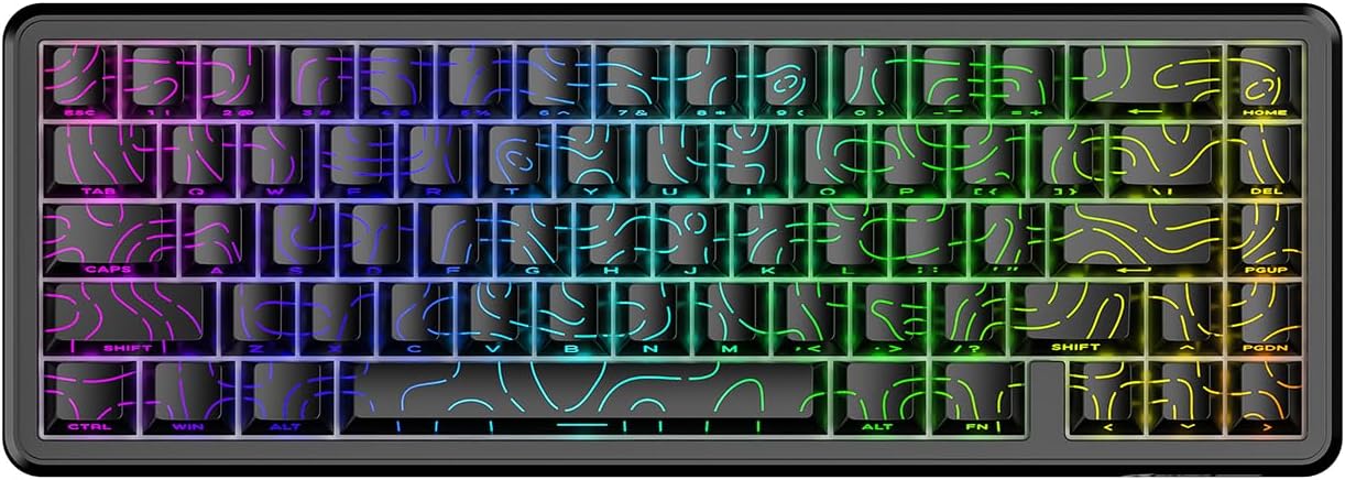 ATTACK SHARK X65 HE Wired Rapid Trigger Magnetic Switch 65% Mechanical Gaming Keyboard