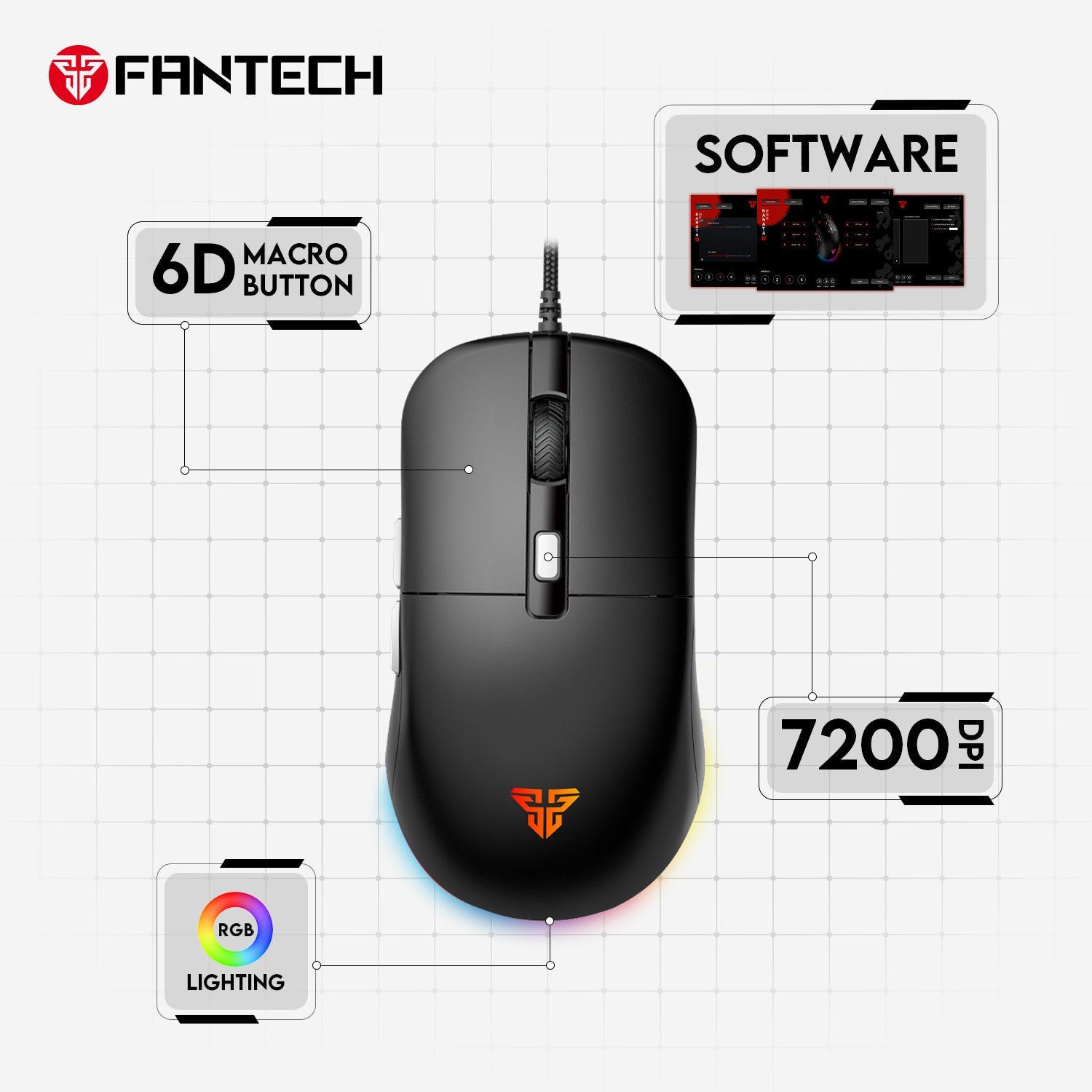Fantech Kanata VX9S Gaming Mouse New Arrivals 13 JOD