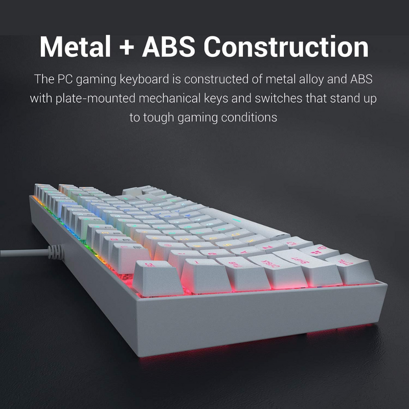Redragon K552-RGB-2 Wired TKL 75% Mechanical Gaming Keyboard | AR