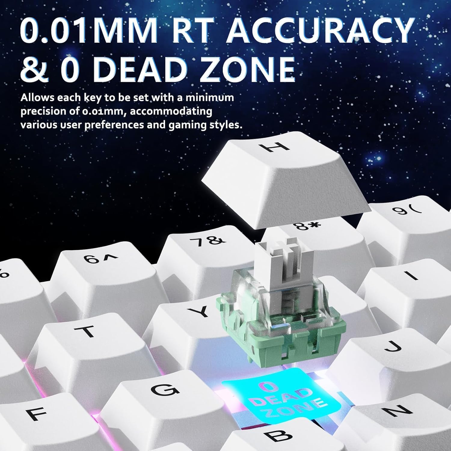 ATTACK SHARK X65 HE Wired Rapid Trigger Magnetic Switch 65% Mechanical Gaming Keyboard