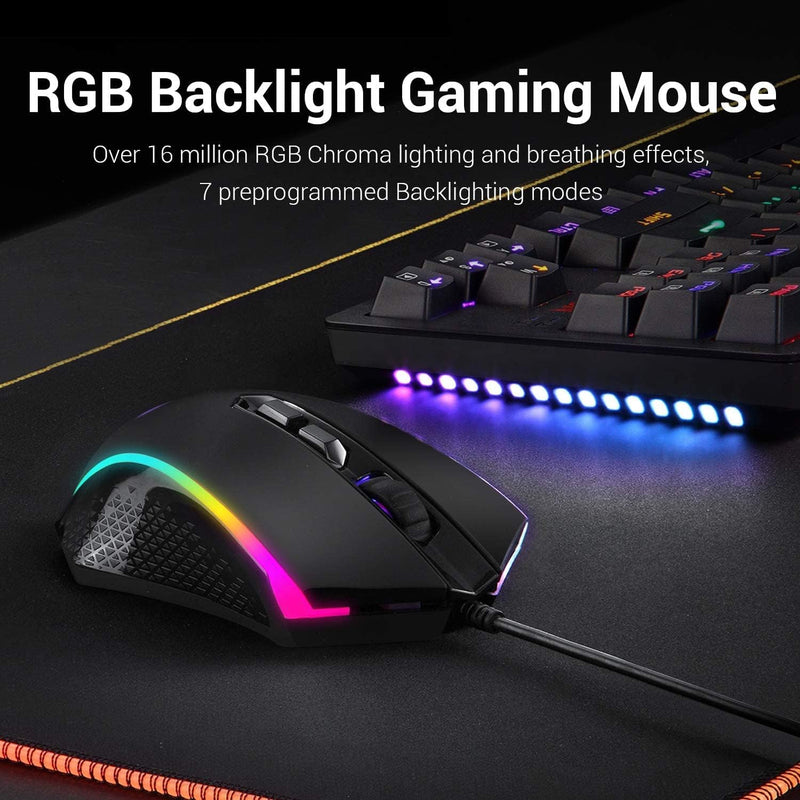 Redragon S113 Gaming Keyboard Mouse Combo Wired Mechanical