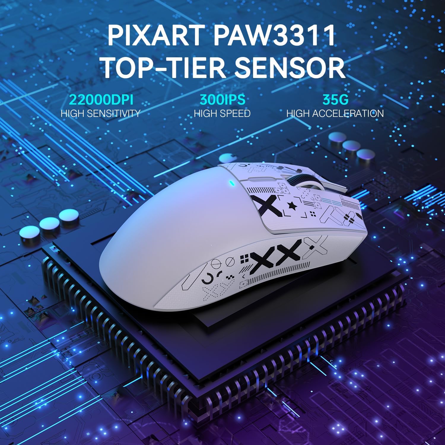 ATTACK SHARK X11 Lightweight Wireless Gaming Mouse
