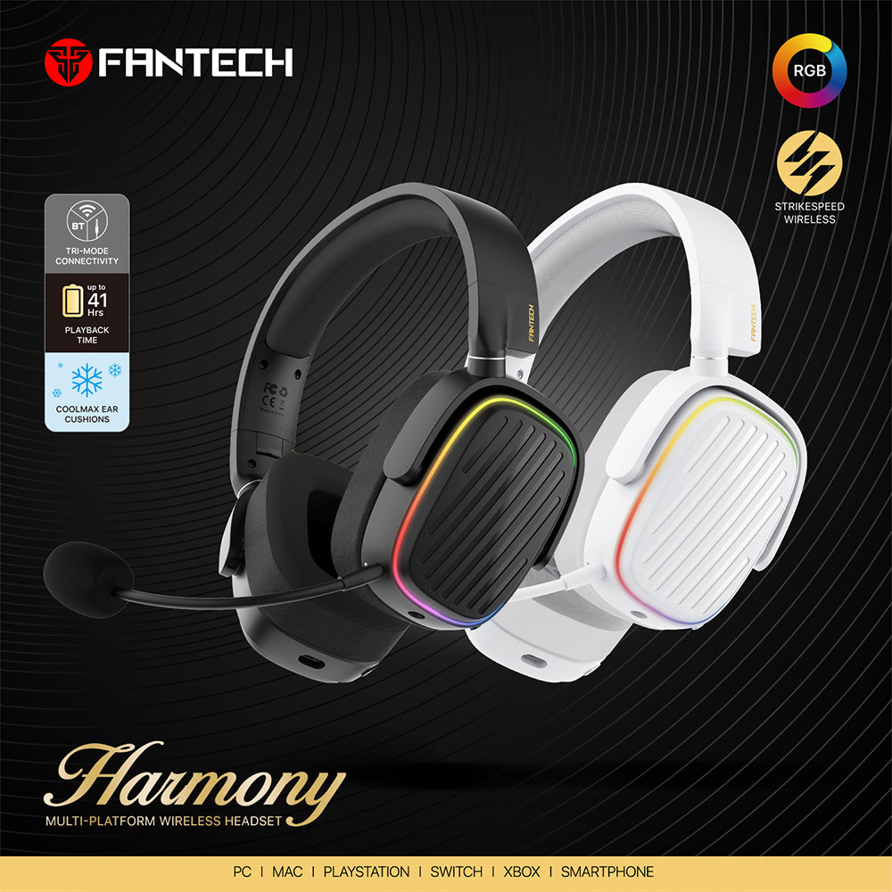 Fantech WHG02 Wireless Headset Harmony New Arrivals 50 JOD