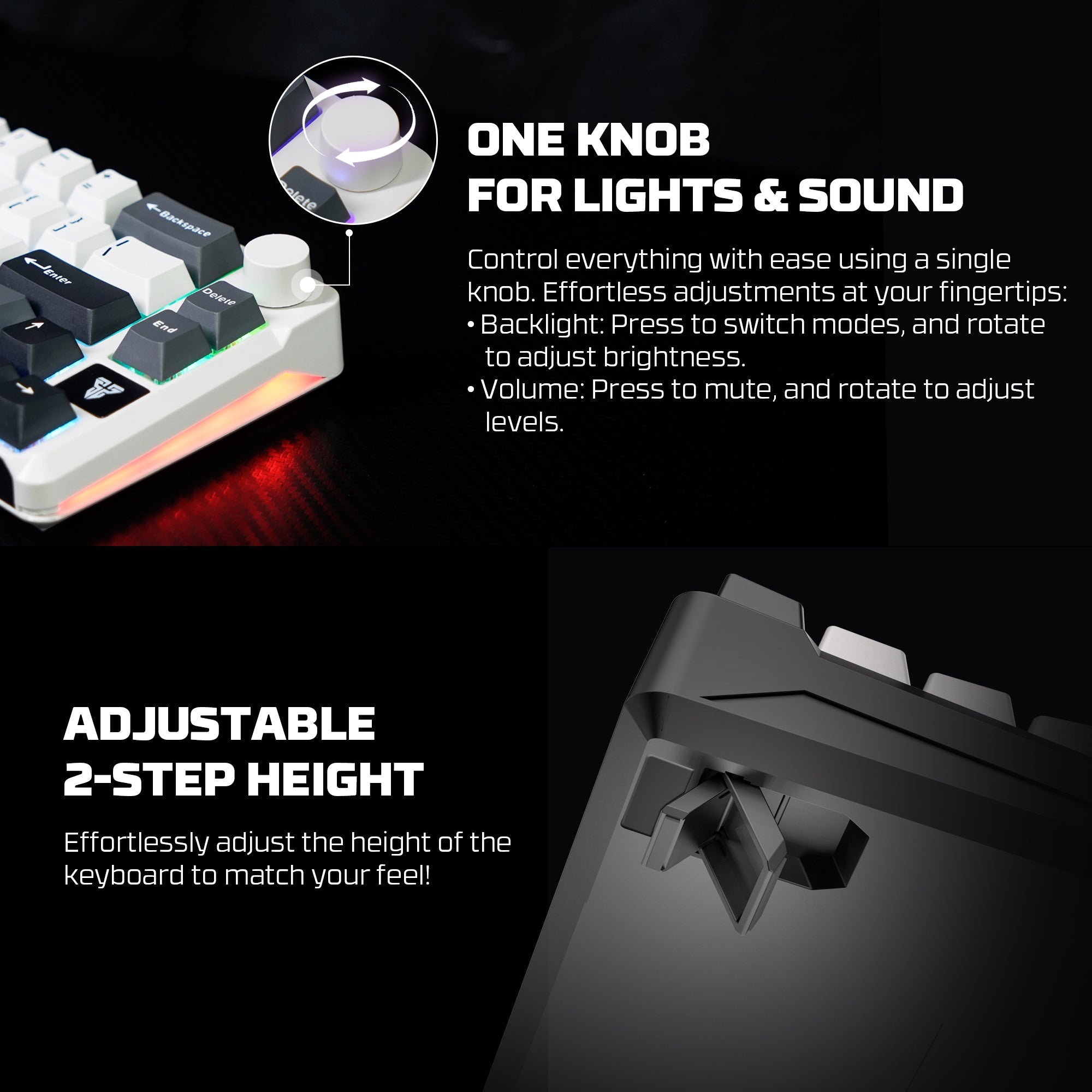 Fantech MK919 ATOM PRO66 Mechanical Keyboard Grey
