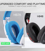 Redragon H878 3-Mode Wireless Blue Lighting Gaming Headset - Lightweight - 7.1 Surround Sound