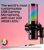 HyperX QuadCast 2 S – USB Microphone, with RGB Lighting, Streaming and Podcasting, with On-Board Controls, LED Lighting, Removable Shock Mount, PC, Mac, USB-C - Black