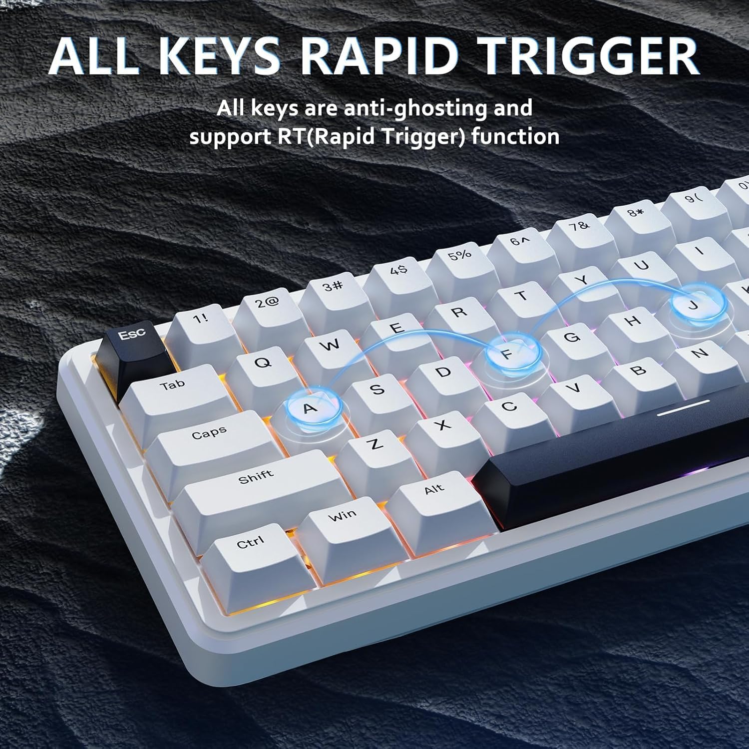 ATTACK SHARK X65 HE Wired Rapid Trigger Magnetic Switch 65% Mechanical Gaming Keyboard
