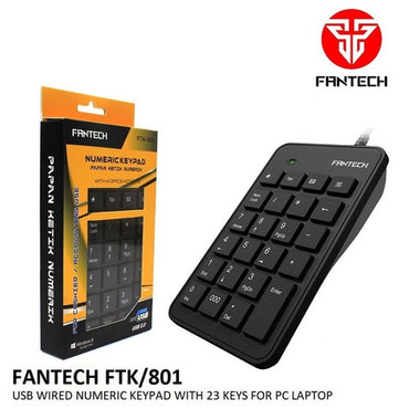 GENUINE FANTECH FTK-801 USB NUMERIC KEYPAD