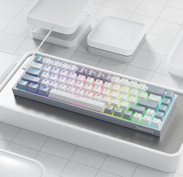 CASTOR K631 Grey 65% Wired RGB Gaming Keyboard