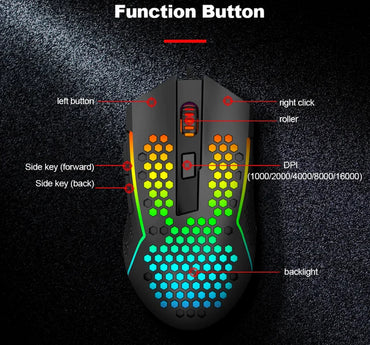 REDRAGON M987P-K Reaping Elite Lightweight RGB Gaming Mouse