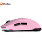 Meetion Air GW24 2.4G Bluetooth & Wired Gaming Mouse -Pink