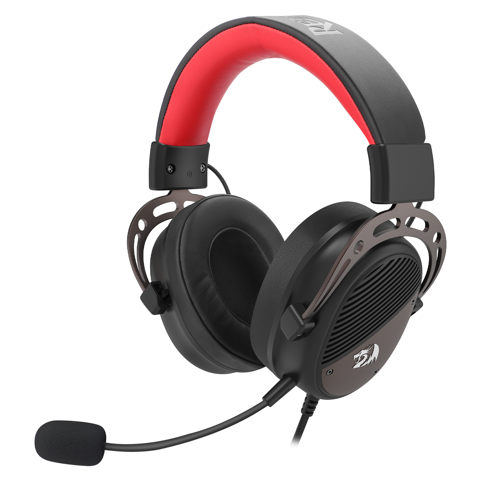 Redragon H730  Wired Gaming Headset - 7.1 Surround Sound - Memory Foam Ear Pads - 50MM Drivers - Detachable Microphone - Multi Platform Headphone - Works with PC/PS4/PS5 Switch