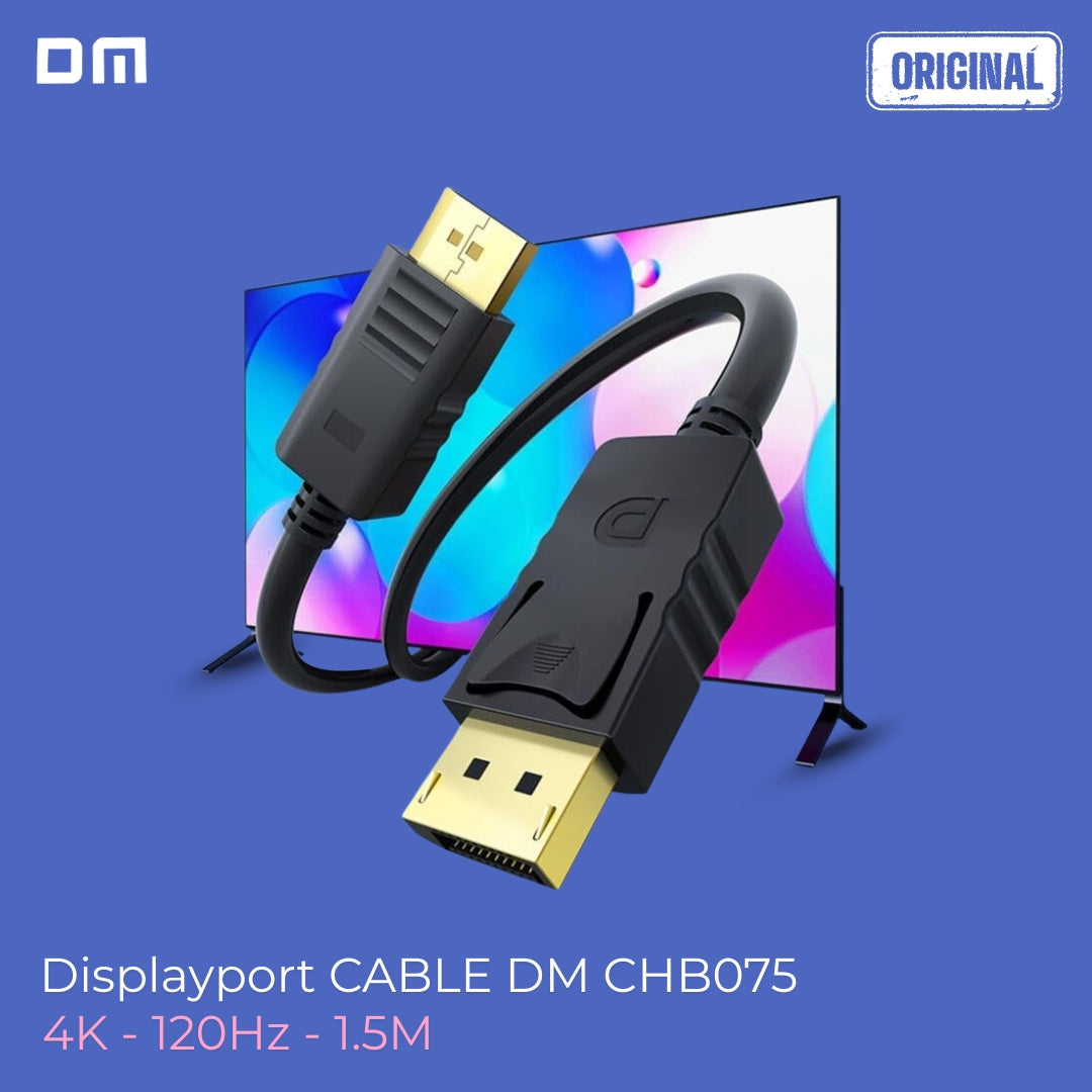 DM CHB075 4K 120Hz Displayport to Displayport Kablo 1.5 Metre
