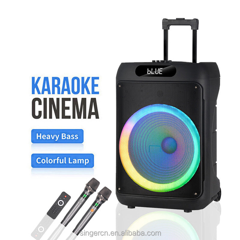 Jbr-1505 15-Inch Party Bluetooth Speaker with LED Lighting Effects