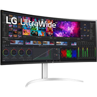 LG 40WP95C-W 40” UltraWide Curved WUHD 5K Nano IPS 75Hz DCI-P3 98% HDR10 Thunderbolt 4 96W PD Borderless Design Tilt/Height/Swivel Stand