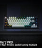 Redragon K673 PRO 75% Wireless Gasket RGB Gaming Keyboard