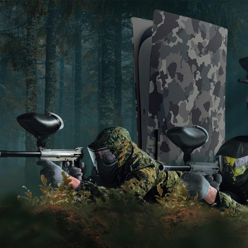 Camouflage Face Plates Cover Shell Panels for PS5 Disc Edition Console