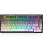 Redragon K673 GG 75% Wireless Gasket RGB Gaming Keyboard, 3-Modes 81 Keys PBT Compact Mechanical Keyboard w/Hot-Swap Socket, Dedicated Knob Control & 5-Layer Noise Dampening, Custom Linear Switch
