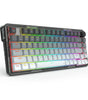 Redragon K673 GG 75% Wireless Gasket RGB Gaming Keyboard, 3-Modes 81 Keys PBT Compact Mechanical Keyboard w/Hot-Swap Socket, Dedicated Knob Control & 5-Layer Noise Dampening, Custom Linear Switch
