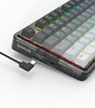 Redragon K673 GG 75% Wireless Gasket RGB Gaming Keyboard, 3-Modes 81 Keys PBT Compact Mechanical Keyboard w/Hot-Swap Socket, Dedicated Knob Control & 5-Layer Noise Dampening, Custom Linear Switch