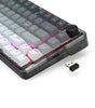 Redragon K673 GG 75% Wireless Gasket RGB Gaming Keyboard, 3-Modes 81 Keys PBT Compact Mechanical Keyboard w/Hot-Swap Socket, Dedicated Knob Control & 5-Layer Noise Dampening, Custom Linear Switch