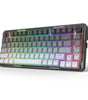 Redragon K673 GG 75% Wireless Gasket RGB Gaming Keyboard, 3-Modes 81 Keys PBT Compact Mechanical Keyboard w/Hot-Swap Socket, Dedicated Knob Control & 5-Layer Noise Dampening, Custom Linear Switch