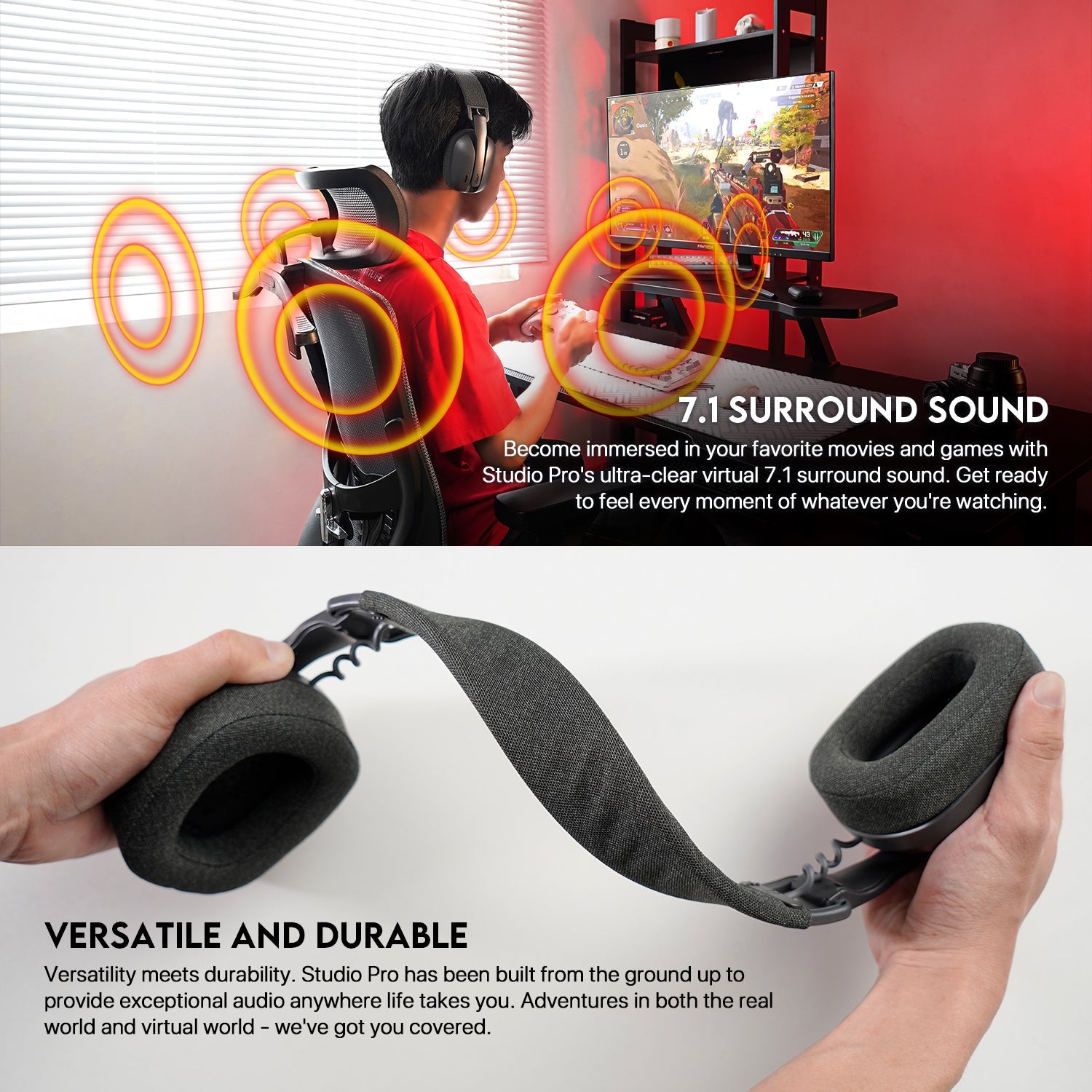 Fantech Studio Pro WHG03P Wireless Headset New Arrivals 40 JOD