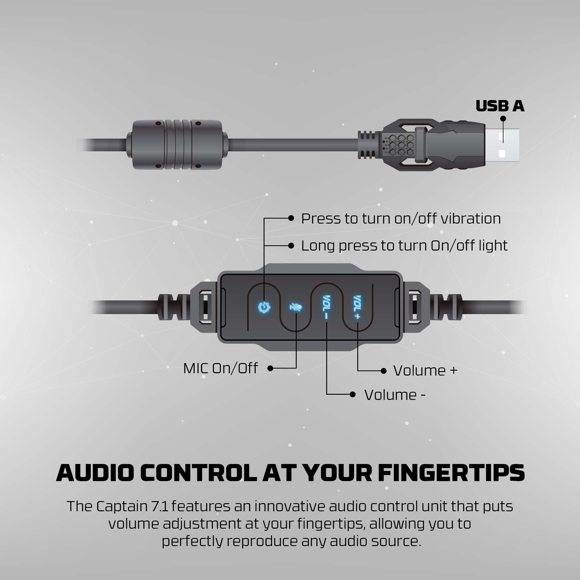 FANTECH VIBRATION HG11 PRO 7.1 SPACE EDITION GAMING HEADSET