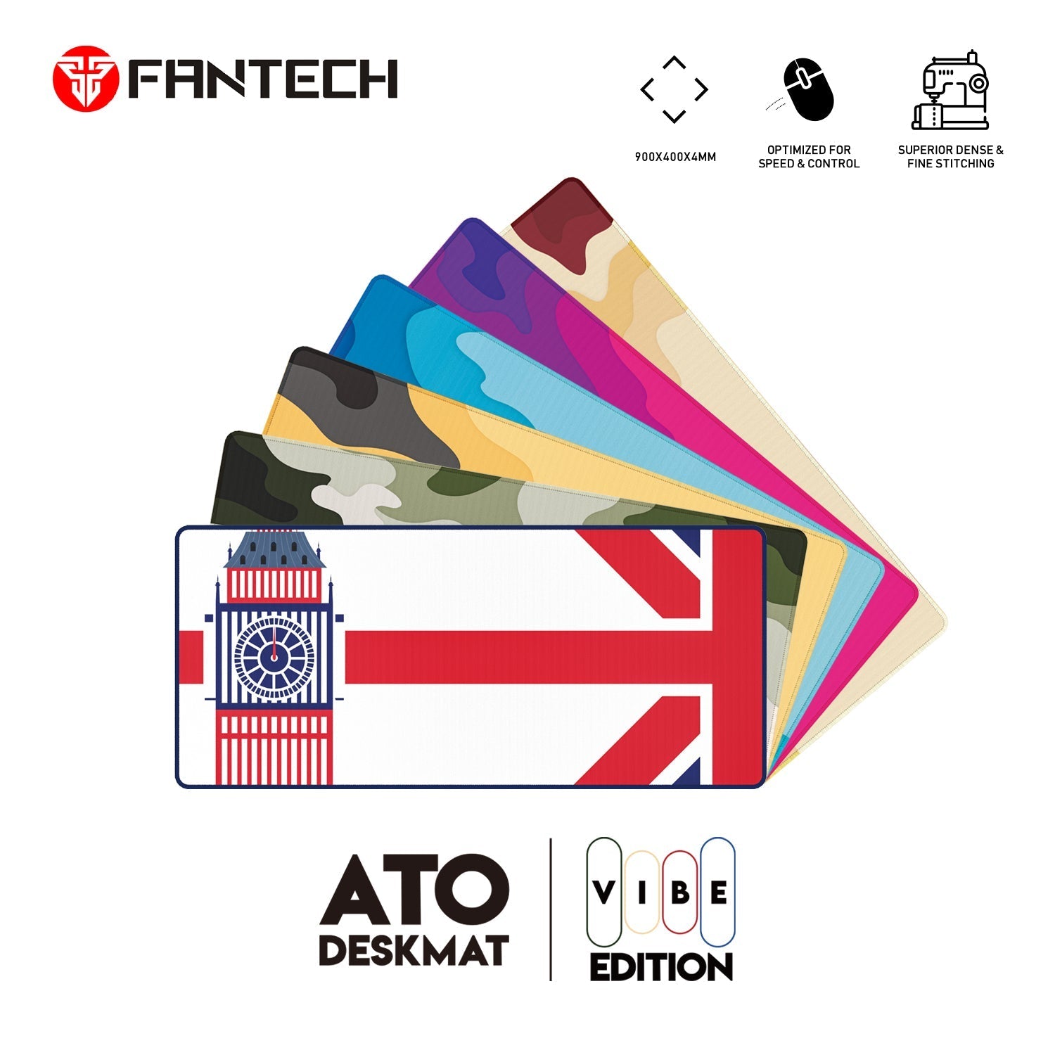 Fantech ATO MP905 VIBE EDITION DESK MAT Mousepad 18 JOD