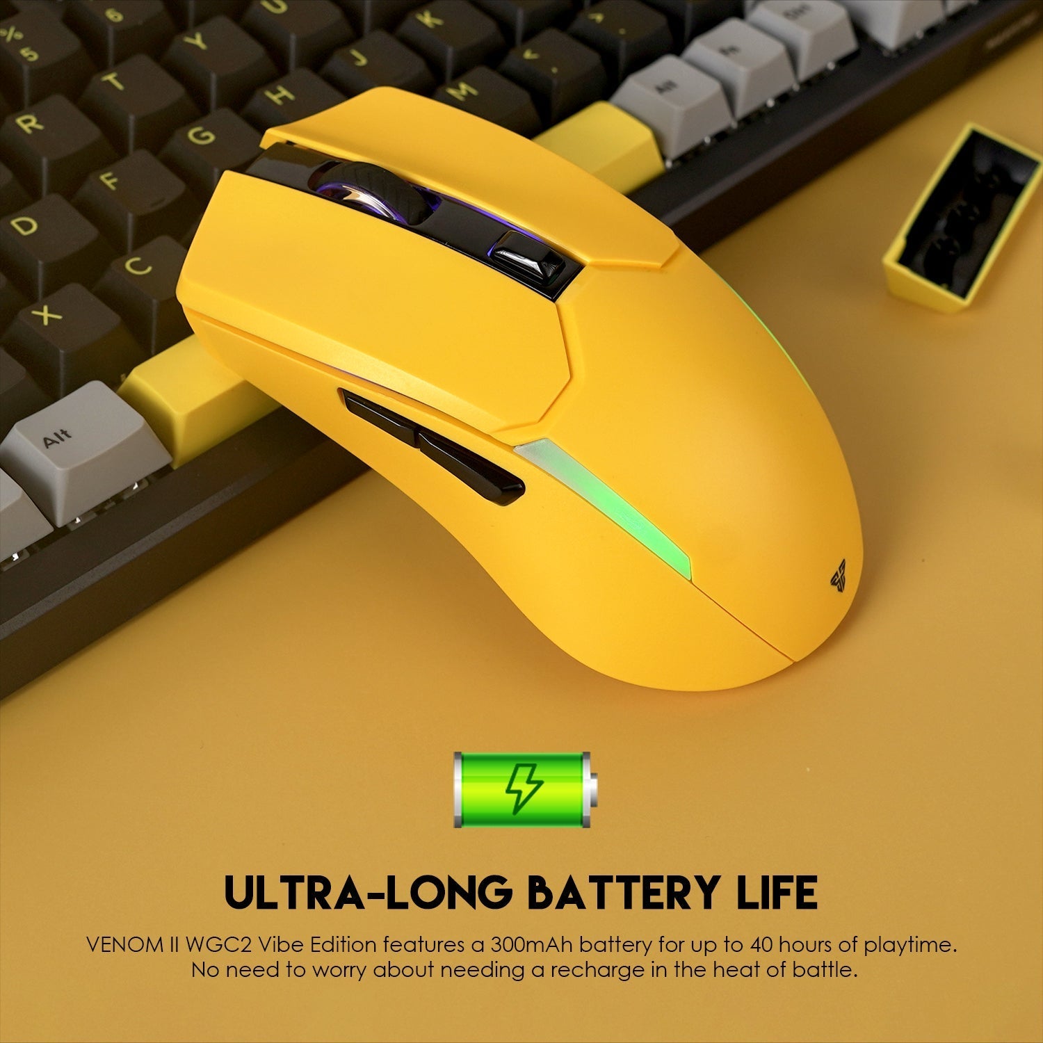 Fantech VENOM II WGC2 VIBE EDITION Yellow Mouse 15 JOD