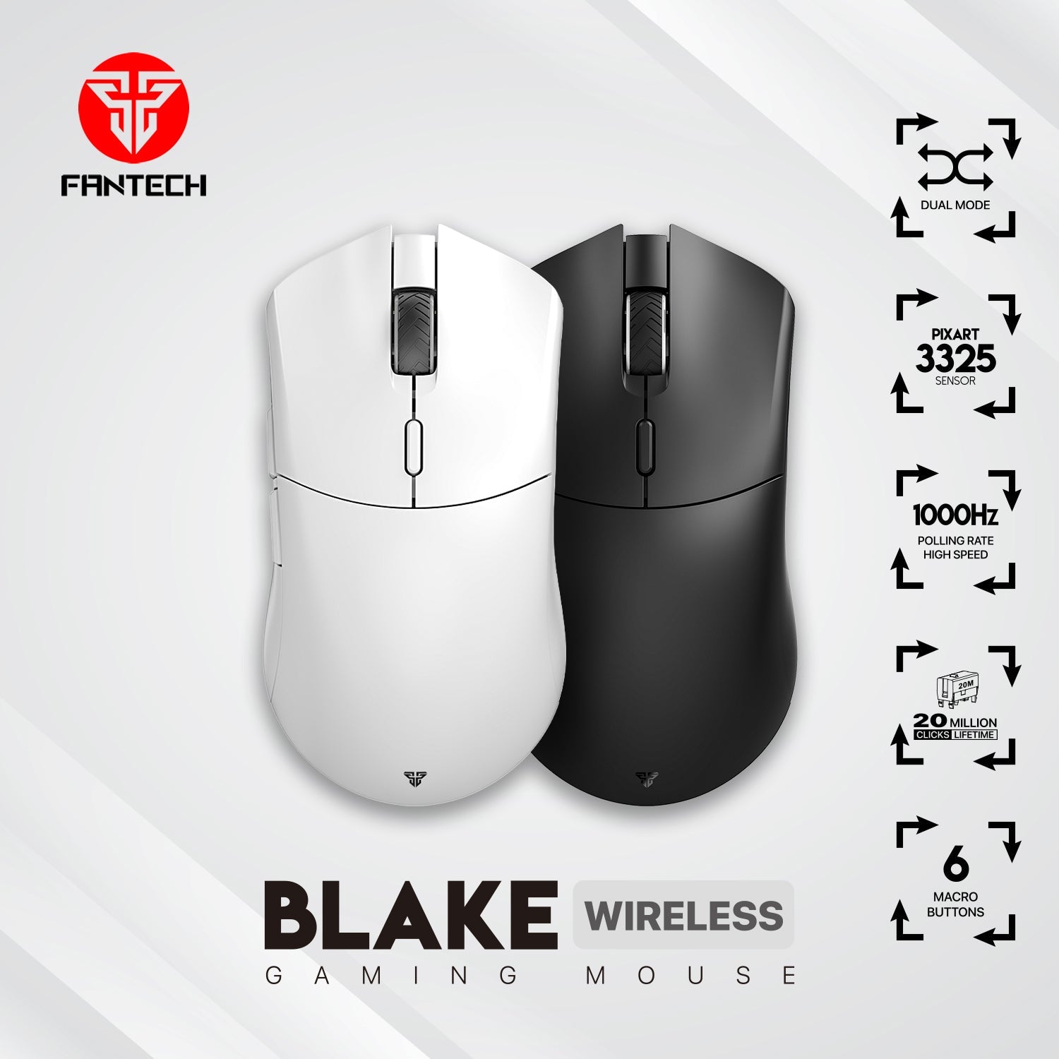 Fantech Blake WGC5 Wireless Gaming Mouse Mouse 25 JOD