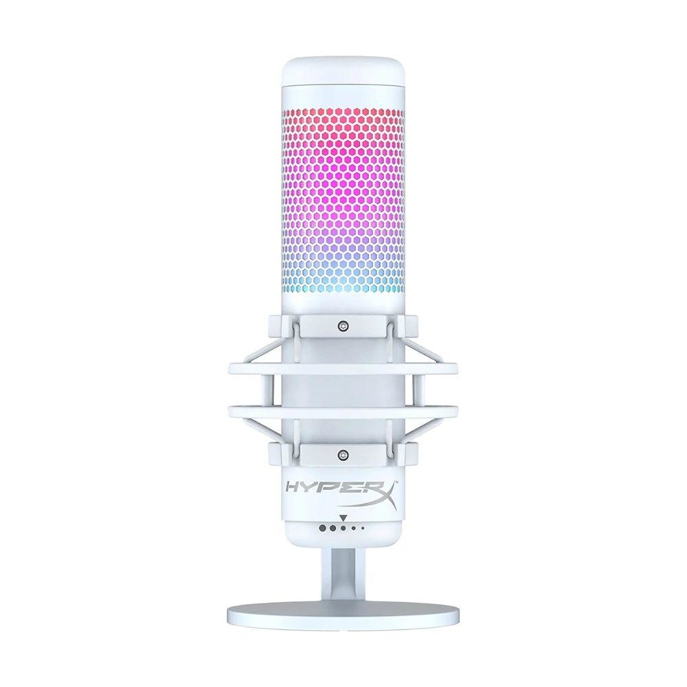 HyperX QuadCast S - USB Microphone With RGB Lighting White