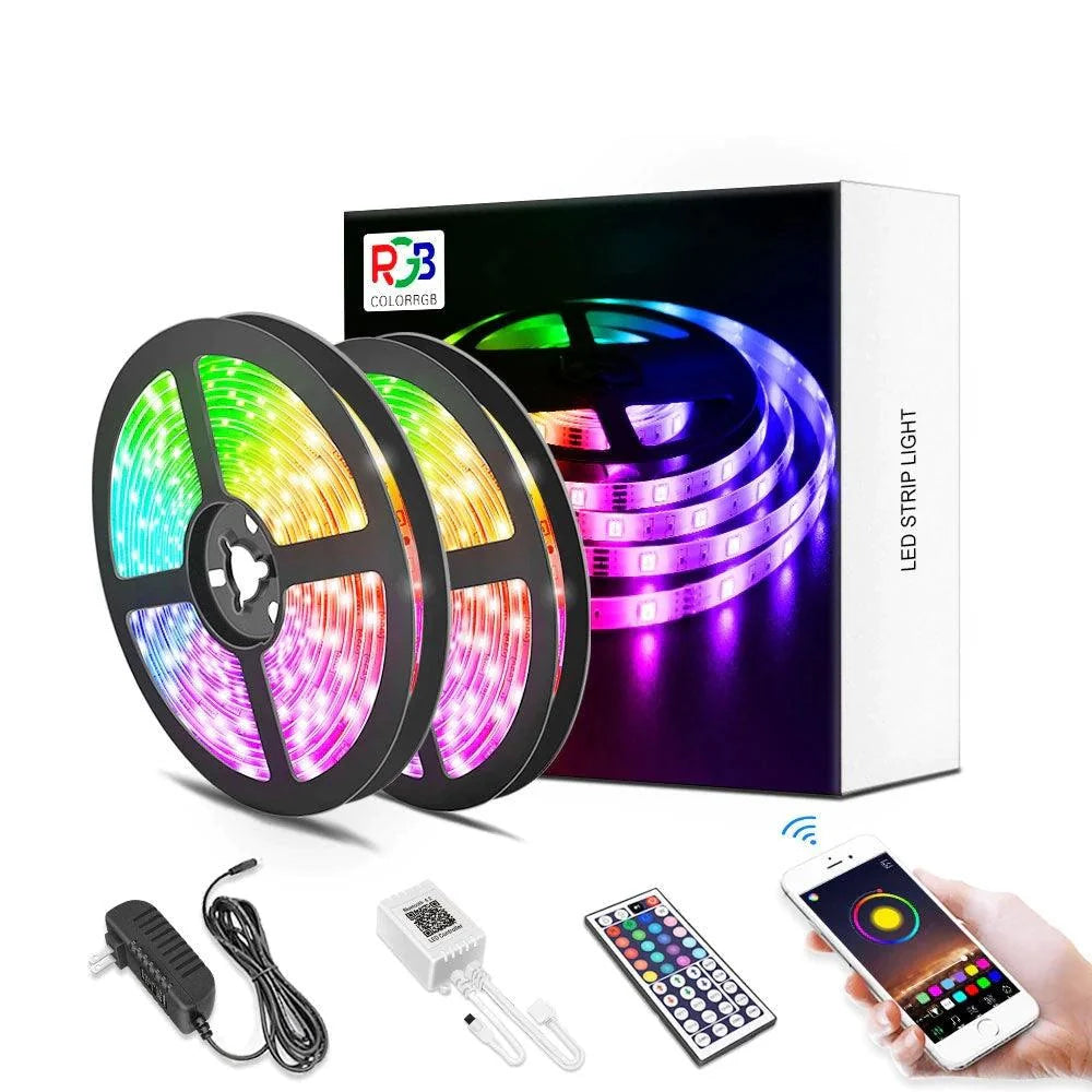 LED Strip Light 5M RGB 5050 Flexible Ribbon With App Control