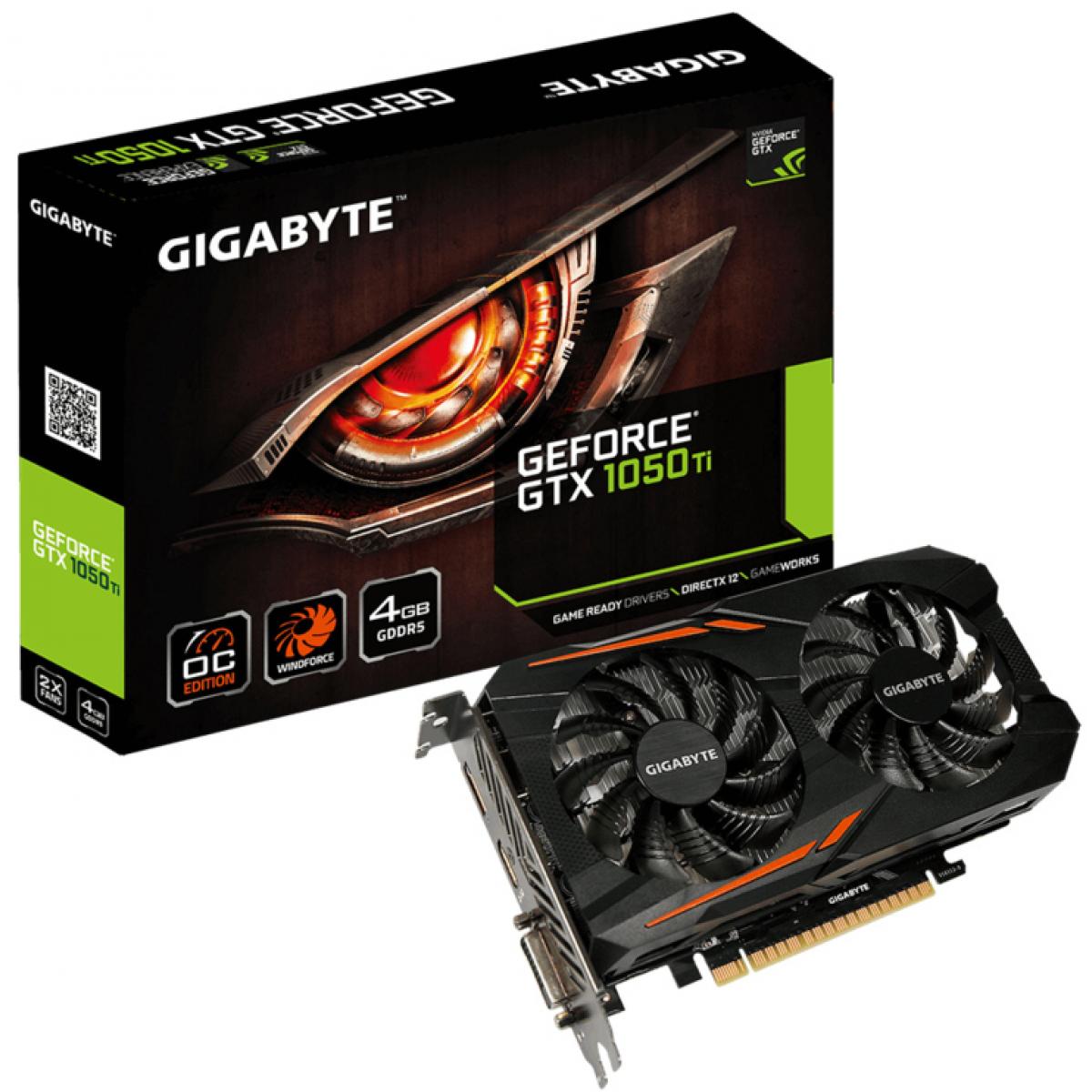 GIGABYTE NVIDIA GeForce GTX 1050 Ti OC 4GB GDDR5