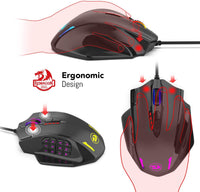 Redragon M908 Impact RGB LED MOMO Gaming Mouse