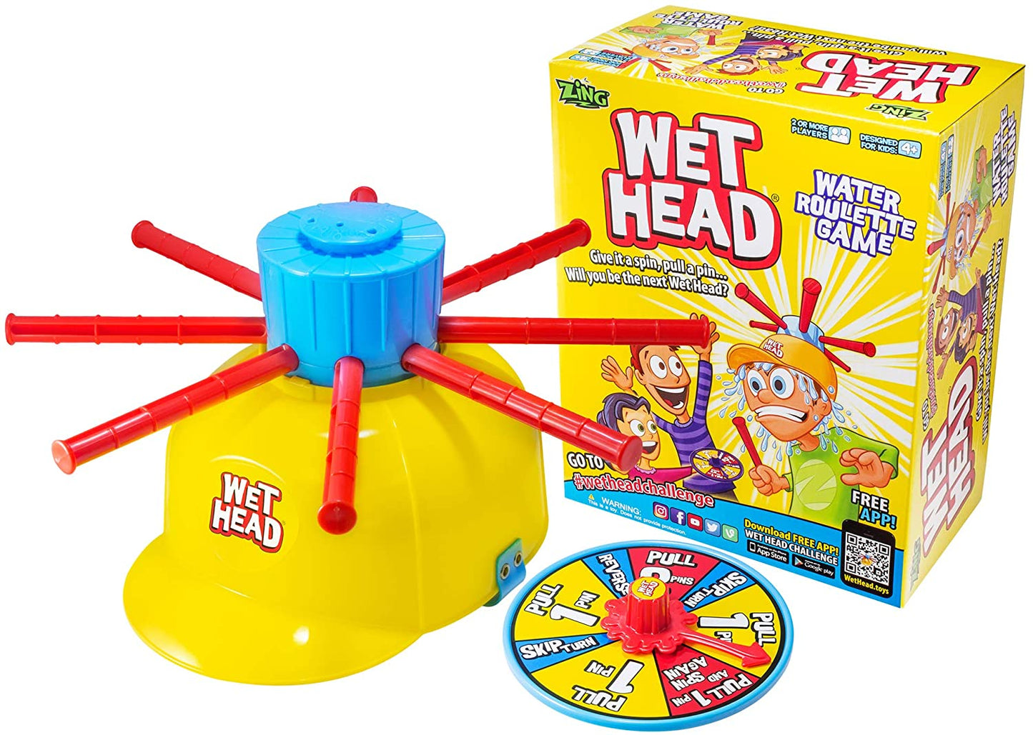 ZING Wet Head Game; Great for indoor / outdoor play with friends and family, Great for boys and girls for 4 years and up