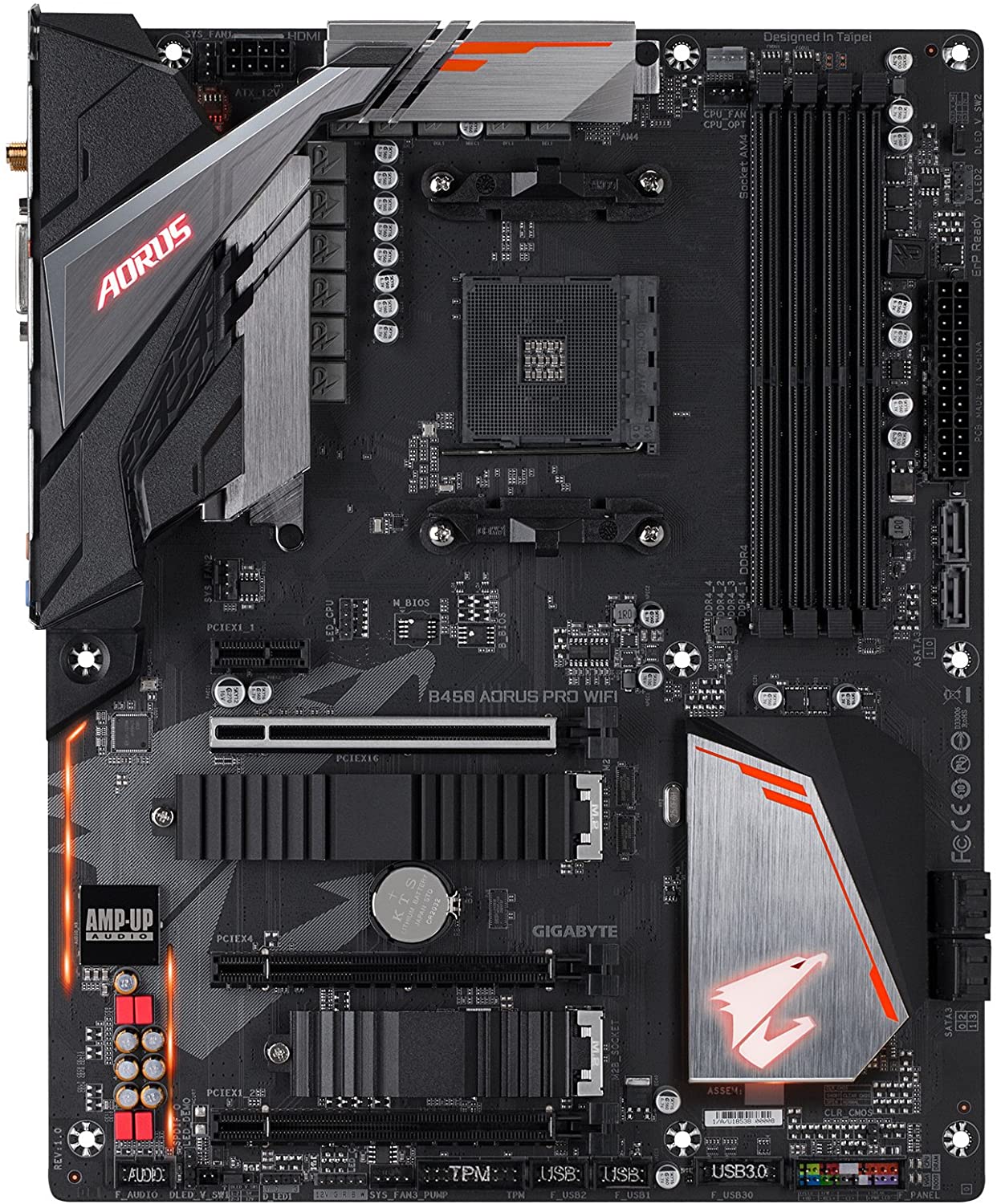 Gigabyte AMD B450 AORUS Elite Ryzen ATX Motherboard