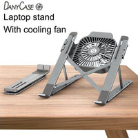 Laptop stand with cooling fan