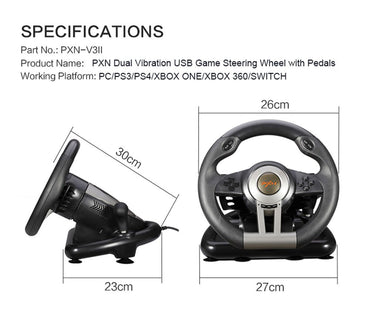 PXN V3 Pro Racing Game Steering Wheel