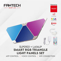 Fantech Smart RGB Triangle Light Panels Set SLP0103 + LA1ALP 6 Pcs