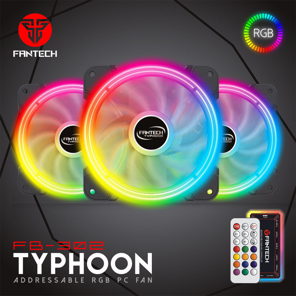 FB-302 TYPHOON RGB FAN 3n1